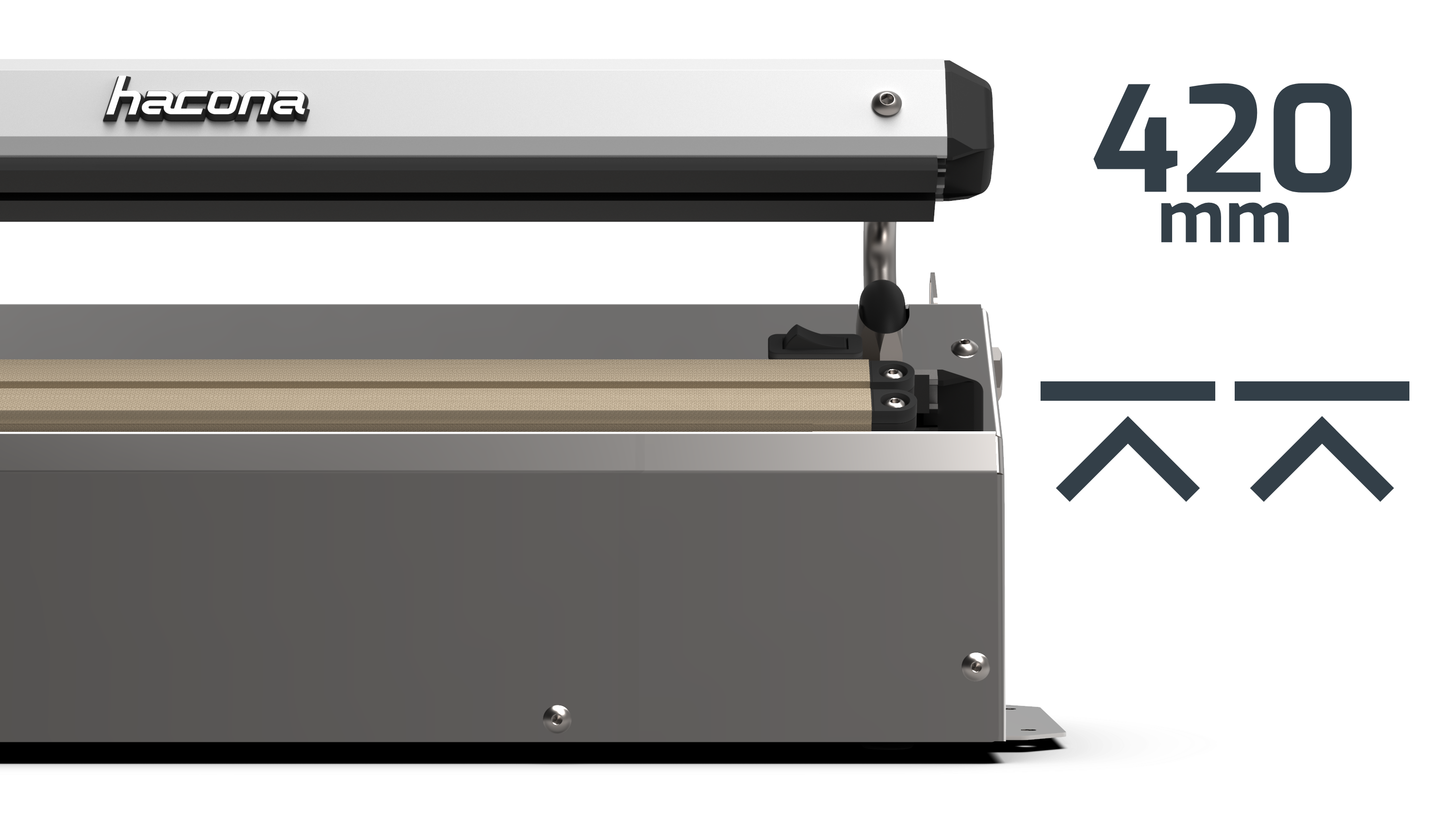 HACONA SID-420 industrial impulse sealer (EU) (INOX)