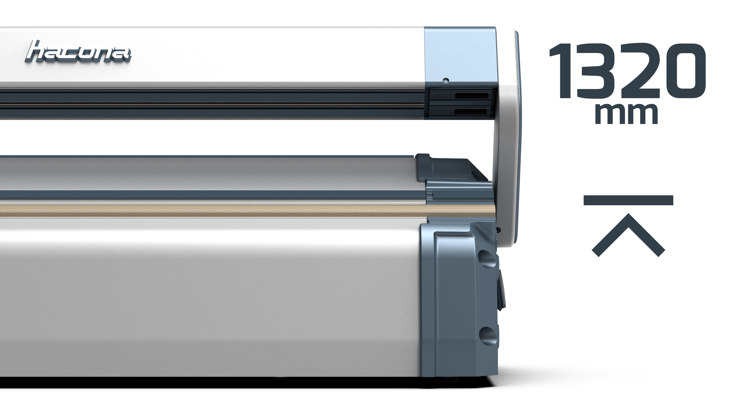 HACONA EI-1320 industrial impulse sealer + footpedal (EU) (INOX)