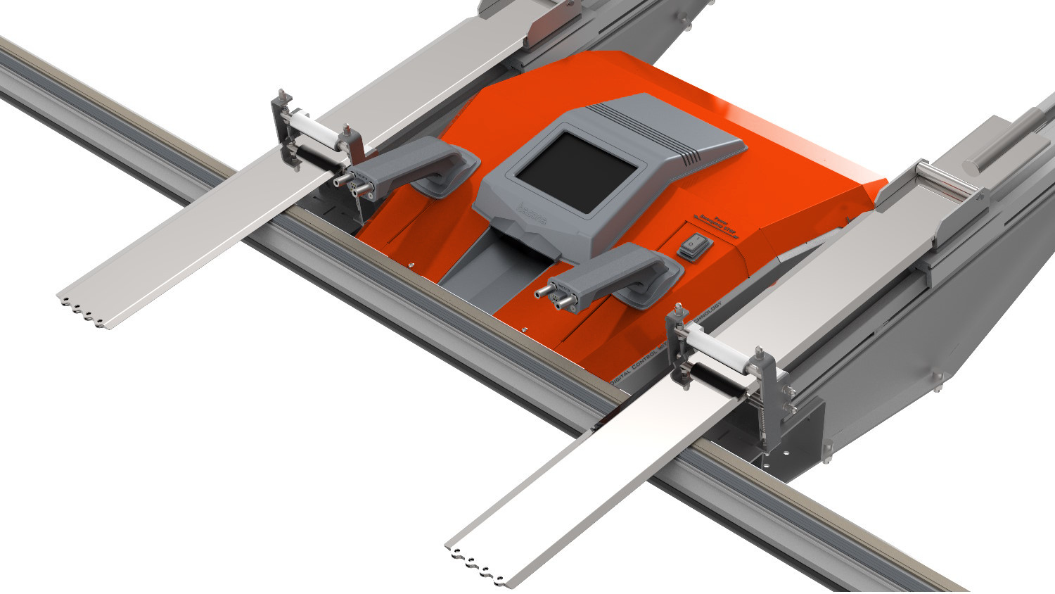 HACONA V-type industrial vacuum impulse sealer (double long nozzle) (Vacuum or Vacuum + Gas) (for extreme long sealing bars)